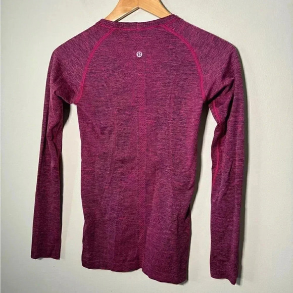 Lululemon Breeze By Long Sleeve II Heathered Chilled Grape 4 - Picture 2 of 4